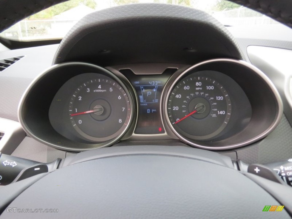 2013 Hyundai Veloster Standard Veloster Model Gauges Photo #73992274