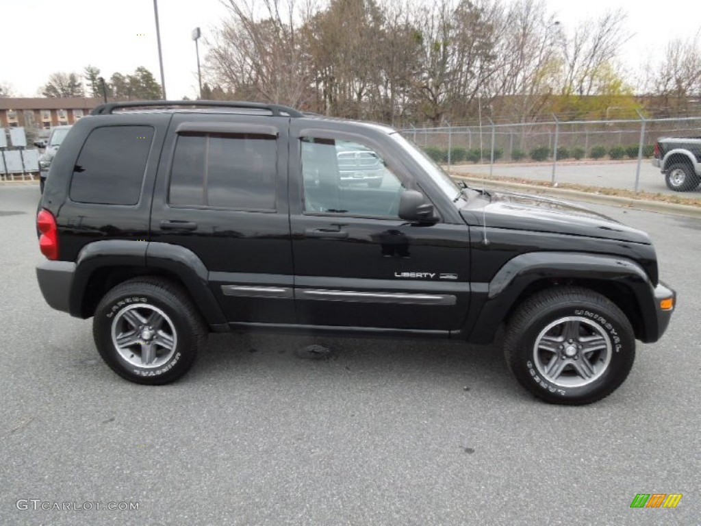 Black Clearcoat 2004 Jeep Liberty Rocky Mountain Edition 4x4 Exterior Photo #73992819