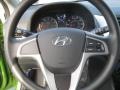 Black 2013 Hyundai Accent GS 5 Door Steering Wheel