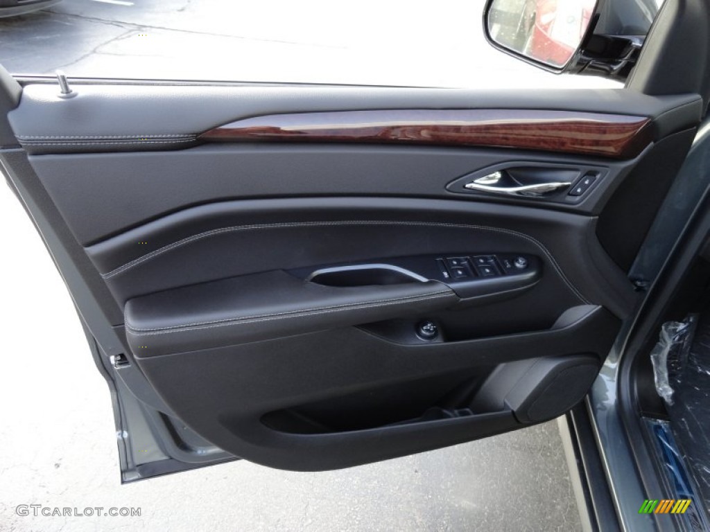 2013 Cadillac SRX Luxury FWD Ebony/Ebony Door Panel Photo #73993528