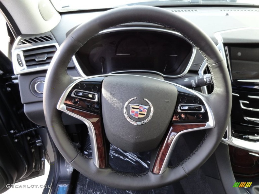 2013 Cadillac SRX Luxury FWD Ebony/Ebony Steering Wheel Photo #73993617