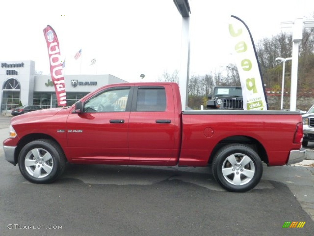 Inferno Red Crystal Pearl 2009 Dodge Ram 1500 SLT Quad Cab 4x4 Exterior Photo #73993845