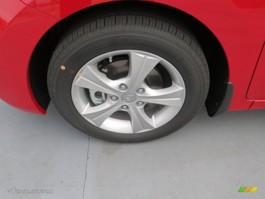 2013 Elantra Coupe GS - Volcanic Red / Black photo #10