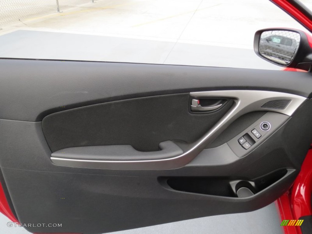 2013 Elantra Coupe GS - Volcanic Red / Black photo #17