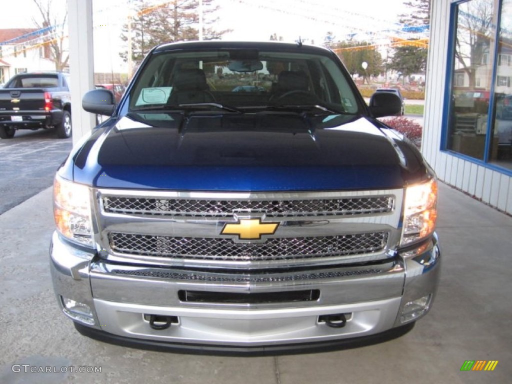 2013 Silverado 1500 LT Crew Cab 4x4 - Blue Topaz Metallic / Ebony photo #7