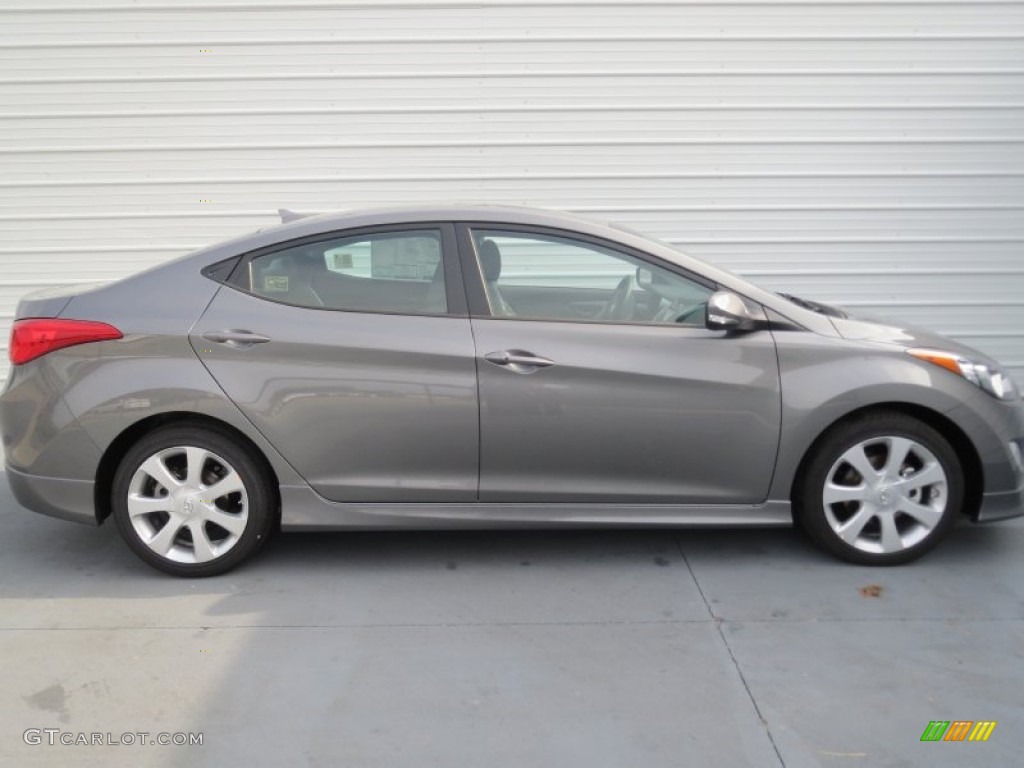 2013 Elantra Limited - Harbor Gray Metallic / Gray photo #2