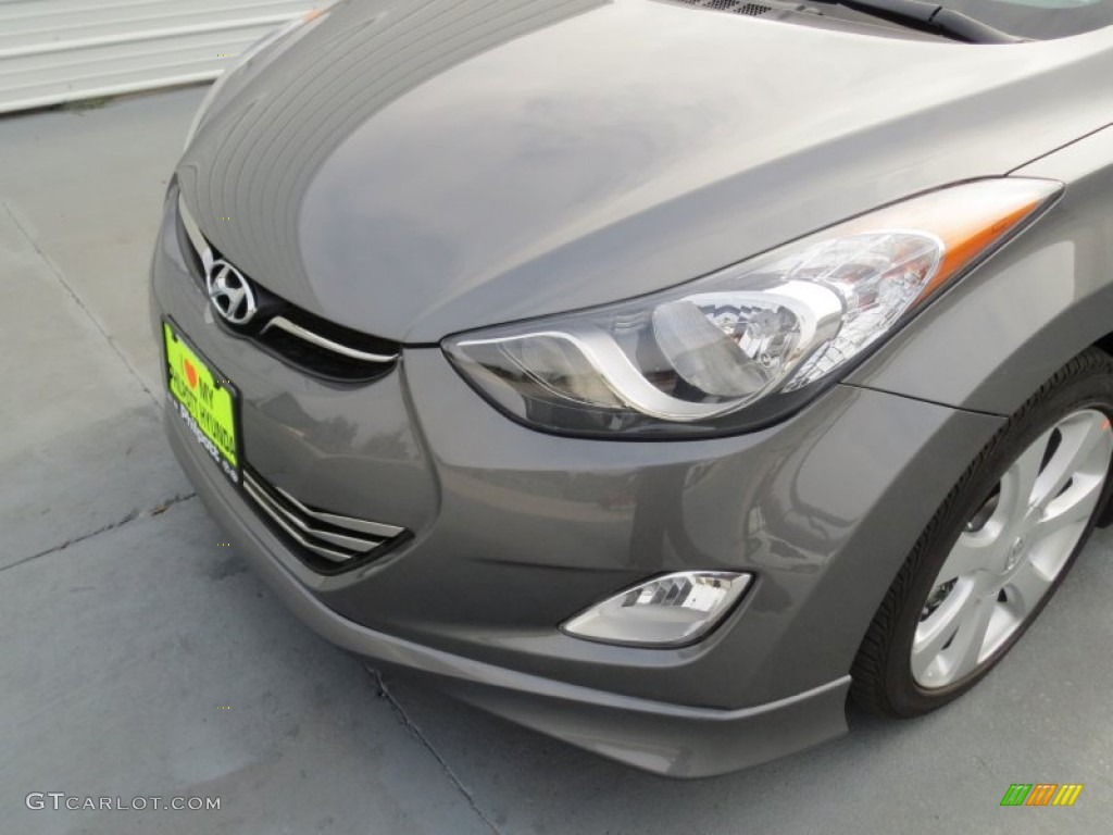 2013 Elantra Limited - Harbor Gray Metallic / Gray photo #9
