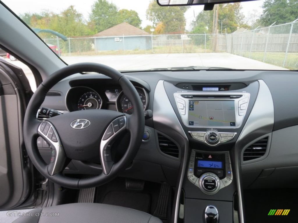 2013 Elantra Limited - Harbor Gray Metallic / Gray photo #25