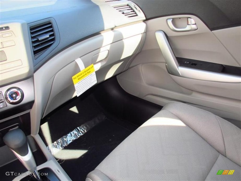 2012 Civic EX Coupe - Rallye Red / Gray photo #9