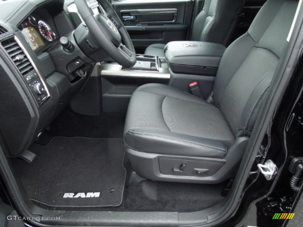 Black Interior 2013 Ram 1500 Sport Crew Cab 4x4 Photo #73996859