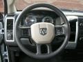 2012 Dodge Ram 1500 Dark Slate Gray/Medium Graystone Interior Steering Wheel Photo