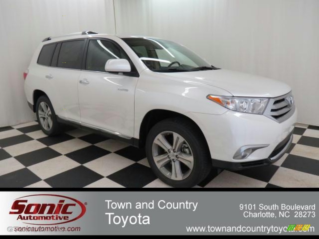 2013 Highlander Limited - Blizzard White Pearl / Sand Beige photo #1