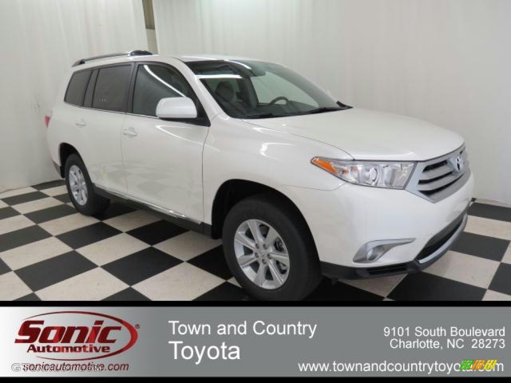 2013 Highlander  - Blizzard White Pearl / Ash photo #1