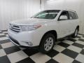 2013 Blizzard White Pearl Toyota Highlander   photo #3