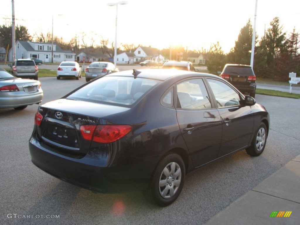 2009 Elantra SE Sedan - Regatta Blue / Gray photo #5
