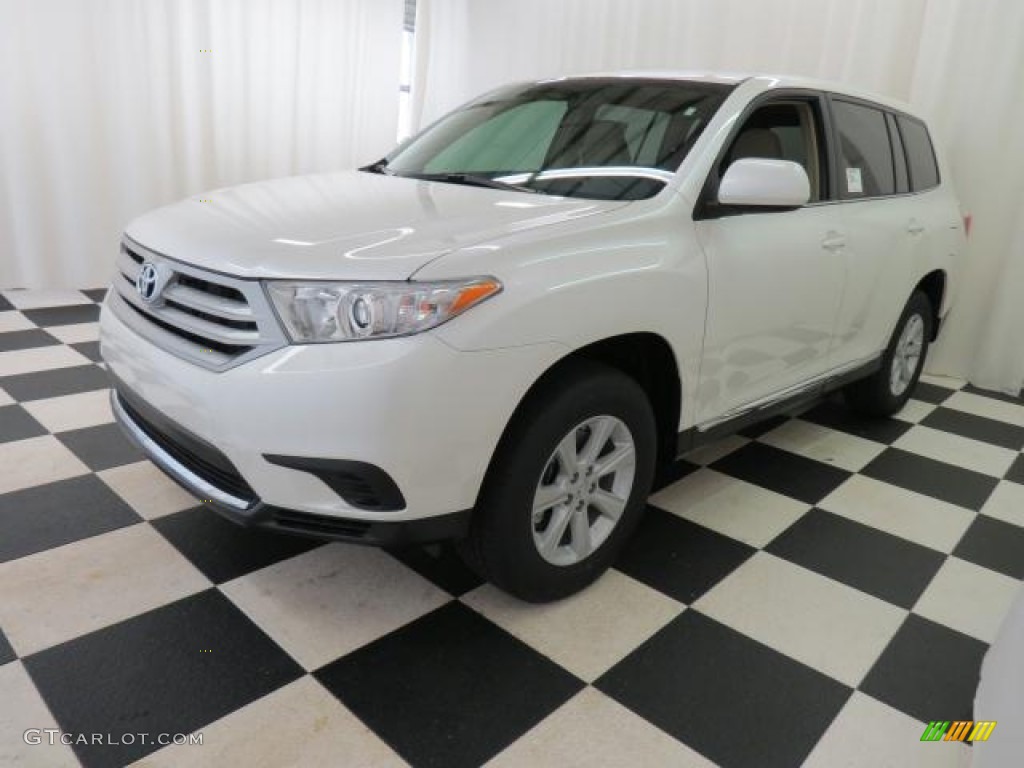 2013 Highlander  - Blizzard White Pearl / Sand Beige photo #3