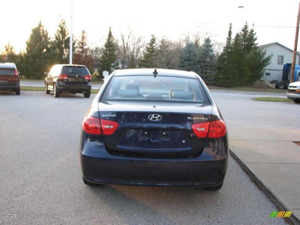 2009 Elantra SE Sedan - Regatta Blue / Gray photo #6