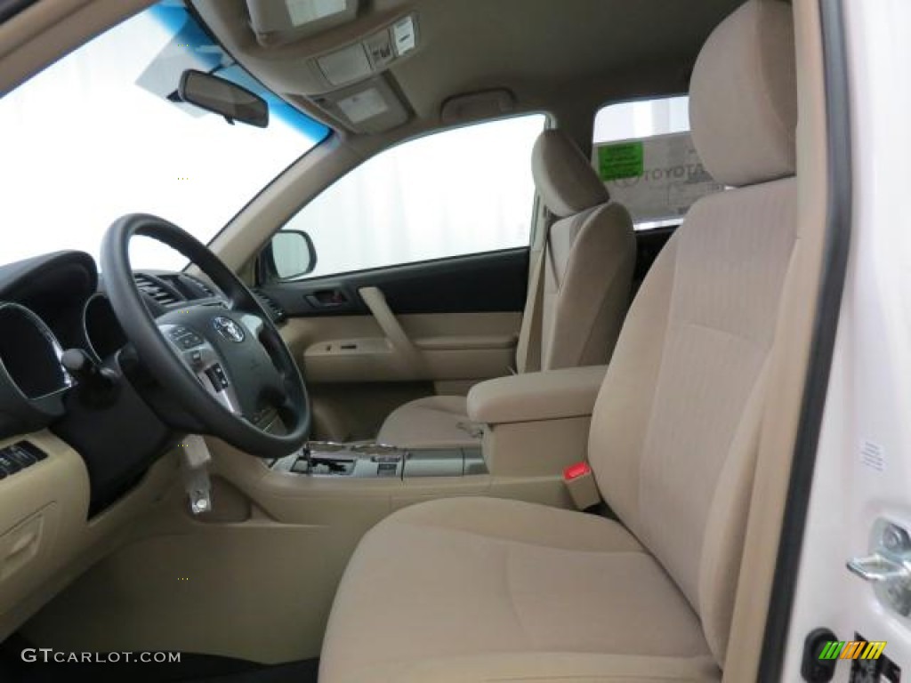 2013 Highlander  - Blizzard White Pearl / Sand Beige photo #8