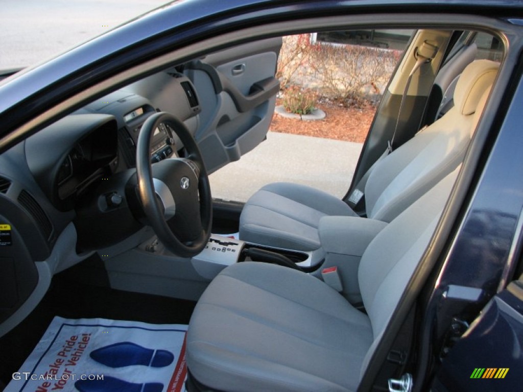 2009 Elantra SE Sedan - Regatta Blue / Gray photo #10
