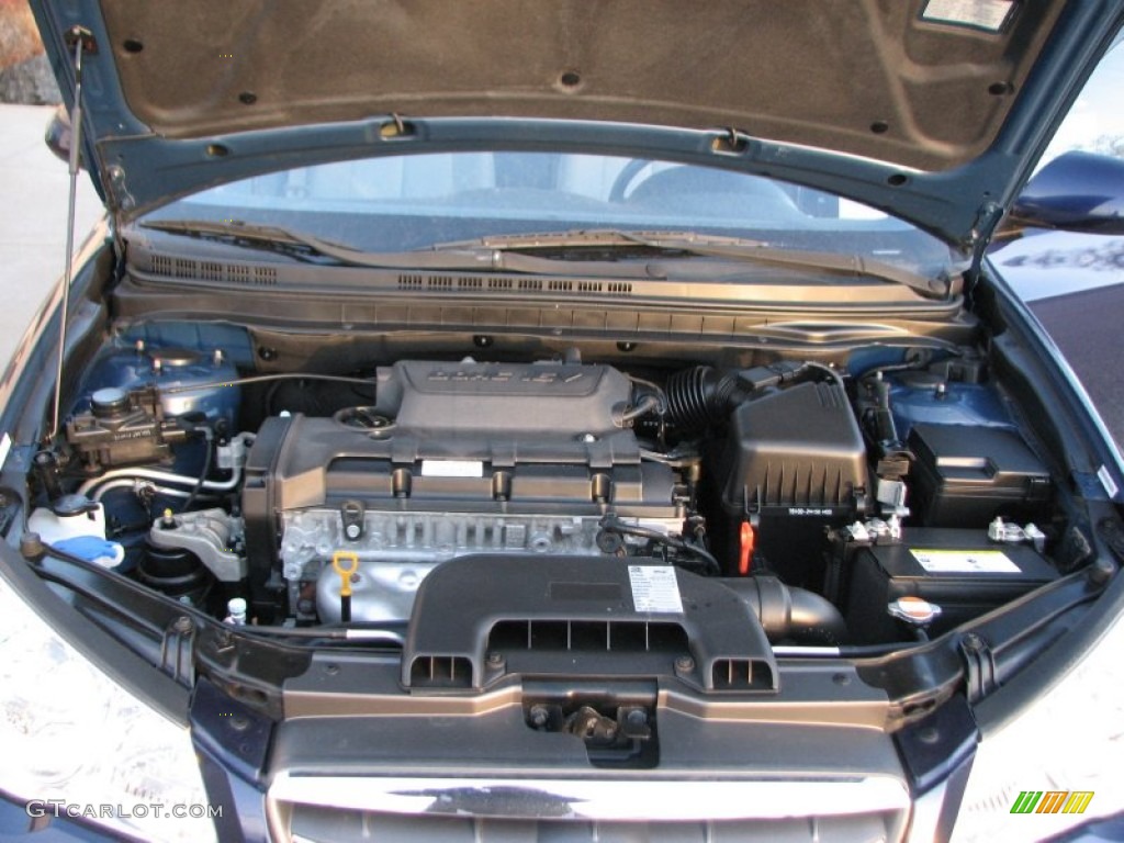 2009 Elantra SE Sedan - Regatta Blue / Gray photo #12