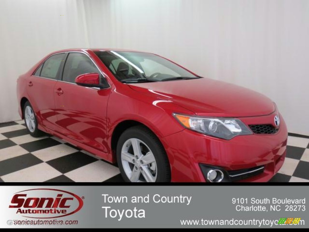 2012 Camry SE - Barcelona Red Metallic / Black photo #1