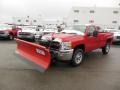 2013 Victory Red Chevrolet Silverado 3500HD WT Regular Cab 4x4 Plow Truck  photo #2