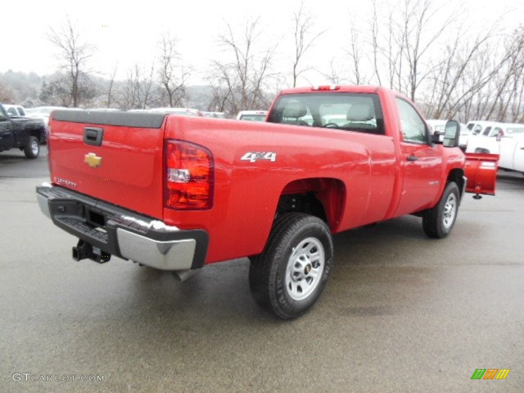 2013 Silverado 3500HD WT Regular Cab 4x4 Plow Truck - Victory Red / Dark Titanium photo #6