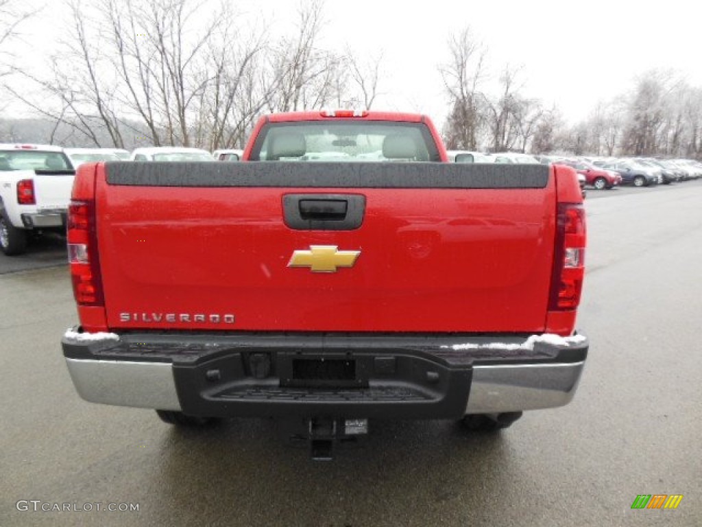 2013 Silverado 3500HD WT Regular Cab 4x4 Plow Truck - Victory Red / Dark Titanium photo #7