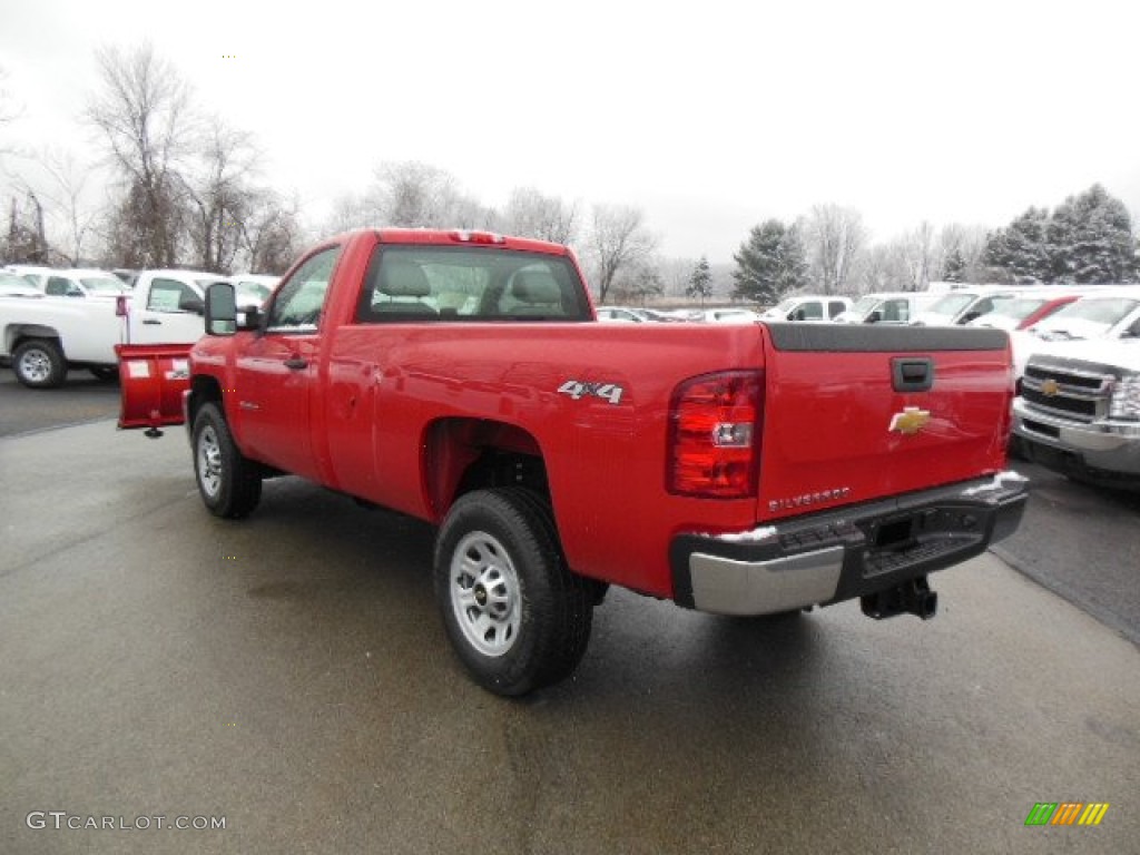 2013 Silverado 3500HD WT Regular Cab 4x4 Plow Truck - Victory Red / Dark Titanium photo #8