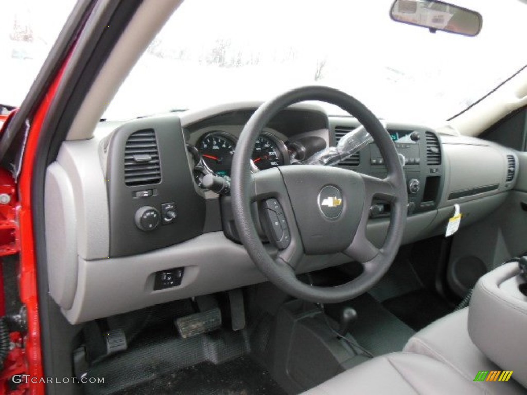 2013 Chevrolet Silverado 3500HD WT Regular Cab 4x4 Plow Truck Dark Titanium Dashboard Photo #73999968