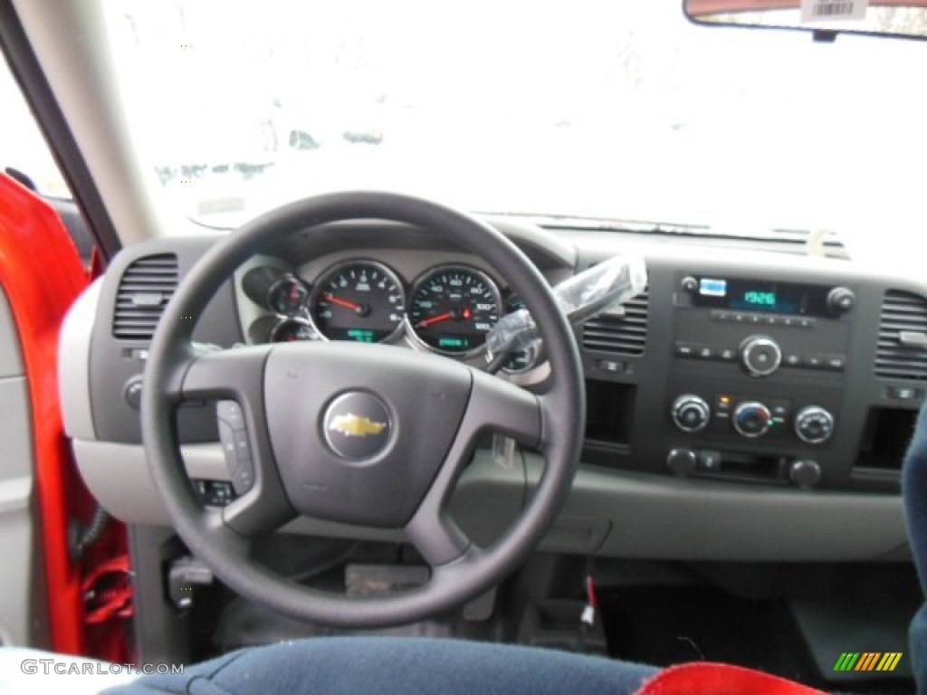 2013 Silverado 3500HD WT Regular Cab 4x4 Plow Truck - Victory Red / Dark Titanium photo #18