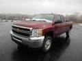 Deep Ruby Metallic 2013 Chevrolet Silverado 2500HD LT Extended Cab 4x4 Exterior