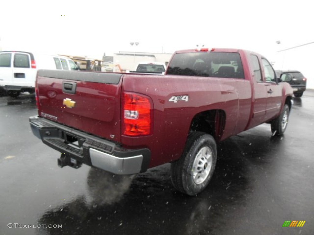 2013 Silverado 2500HD LT Extended Cab 4x4 - Deep Ruby Metallic / Ebony photo #6