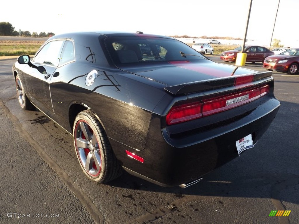 2013 Challenger Rallye Redline - Pitch Black / Dark Slate Gray photo #7