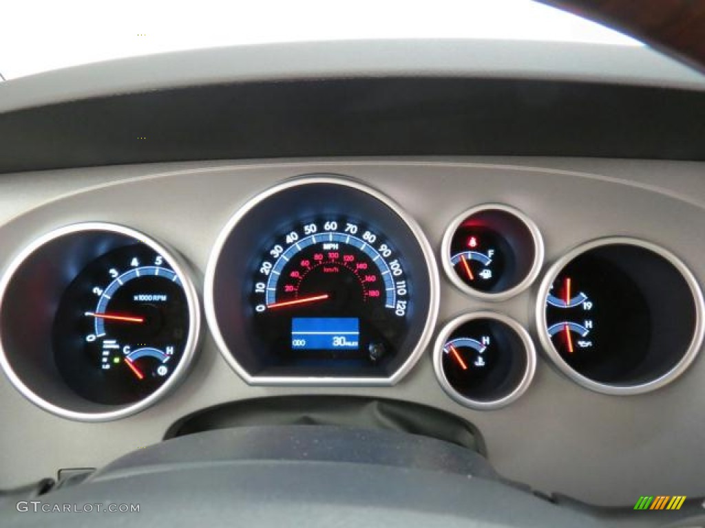 2012 Toyota Sequoia Platinum 4WD Gauges Photo #74001477