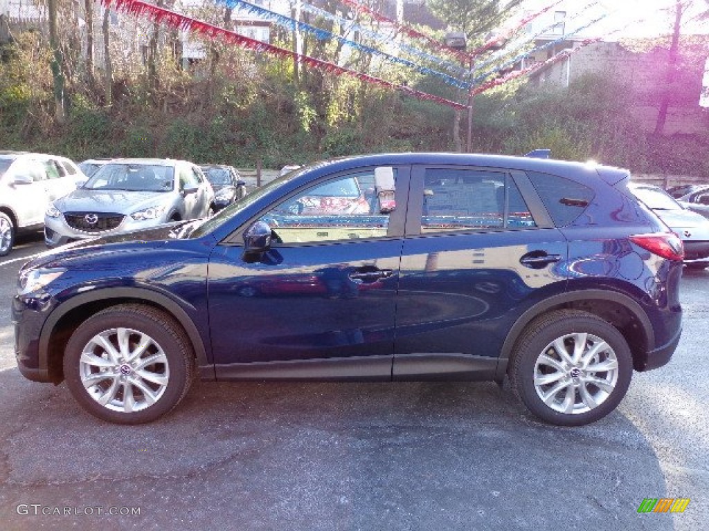 2013 CX-5 Grand Touring AWD - Stormy Blue Mica / Sand photo #2