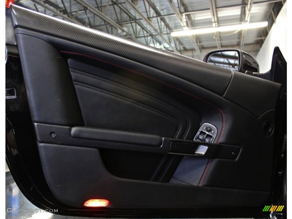 2009 Aston Martin DBS Coupe Obsidian Black Door Panel Photo #74001837