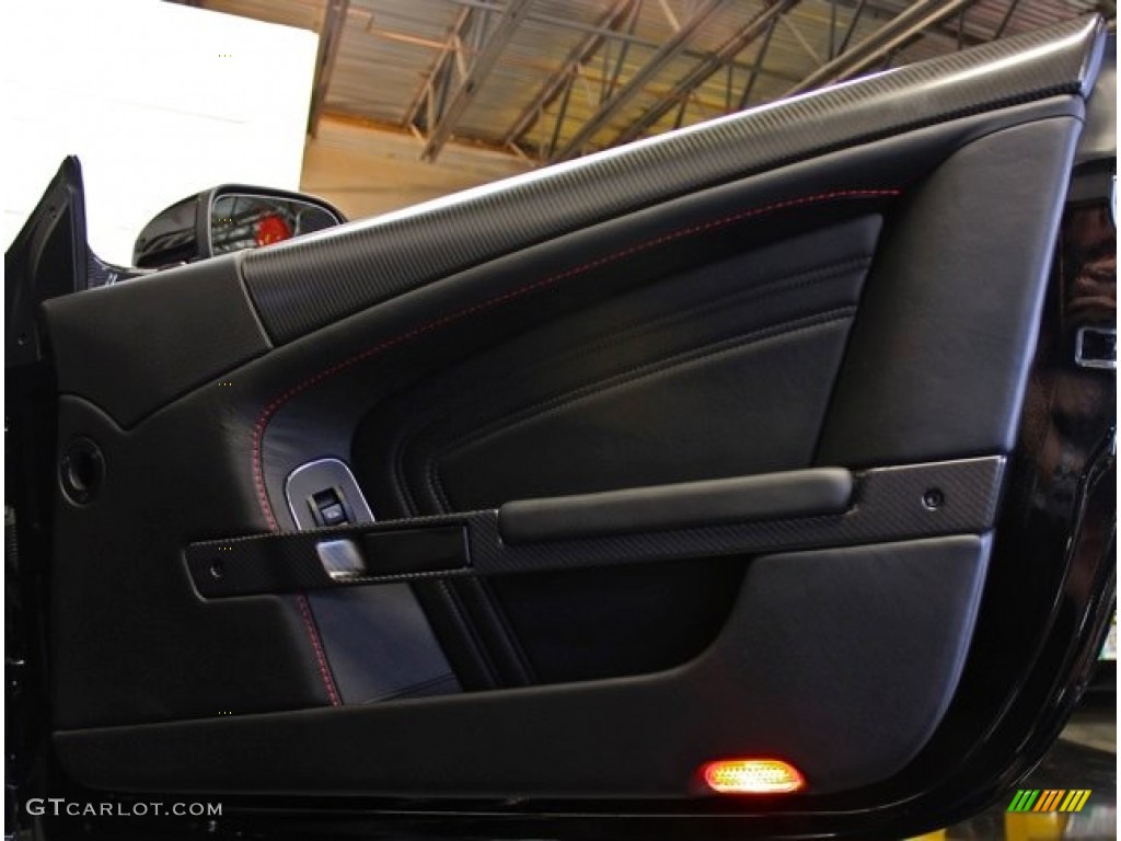 2009 Aston Martin DBS Coupe Obsidian Black Door Panel Photo #74001854