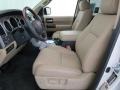 2012 Toyota Sequoia Sand Beige Interior Front Seat Photo