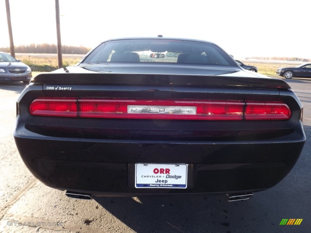 2013 Challenger R/T - Pitch Black / Dark Slate Gray photo #6