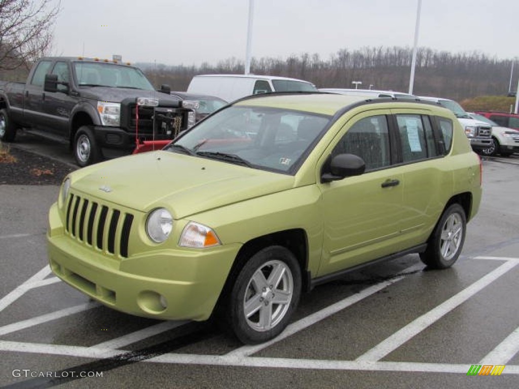 Optic Green Metallic 2010 Jeep Compass Sport 4x4 Exterior Photo #74003298