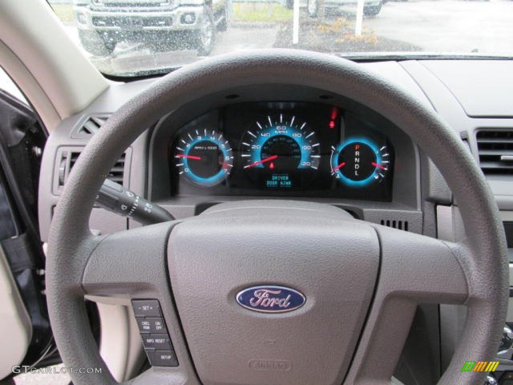 2011 Fusion S - Tuxedo Black Metallic / Medium Light Stone photo #16