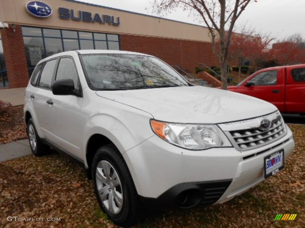 Satin White Pearl 2013 Subaru Forester 2.5 X Exterior Photo #74005035