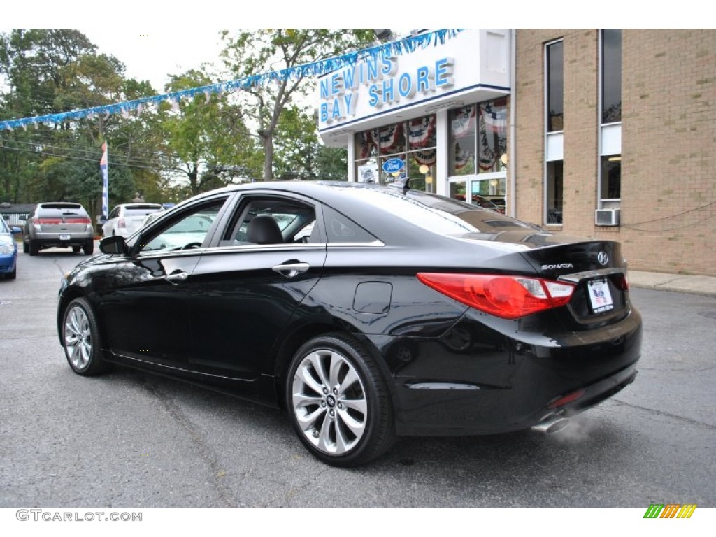 2011 Sonata Limited 2.0T - Midnight Black / Gray photo #4