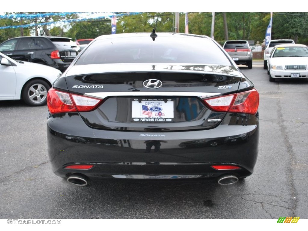 2011 Sonata Limited 2.0T - Midnight Black / Gray photo #5