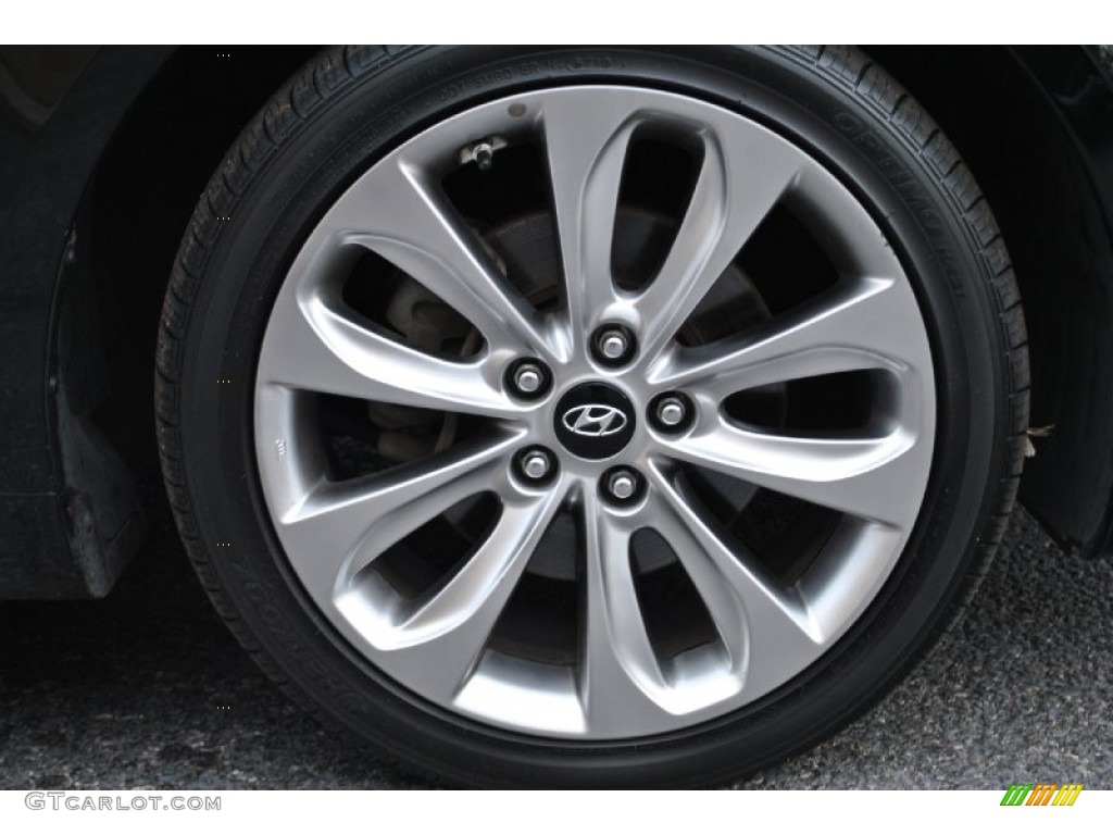 2011 Sonata Limited 2.0T - Midnight Black / Gray photo #8