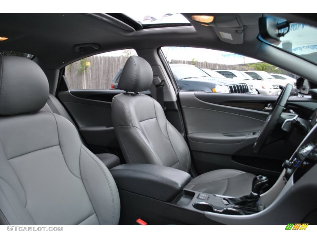 2011 Sonata Limited 2.0T - Midnight Black / Gray photo #9