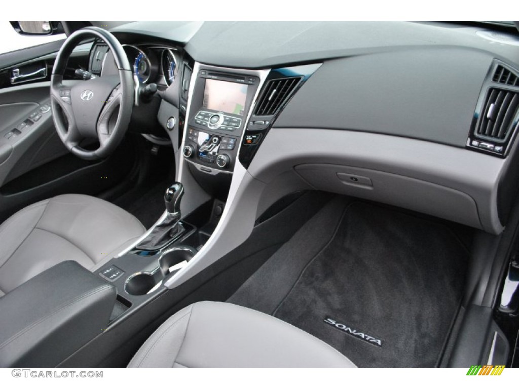 2011 Sonata Limited 2.0T - Midnight Black / Gray photo #10