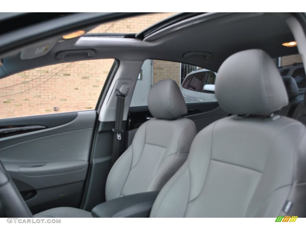 2011 Sonata Limited 2.0T - Midnight Black / Gray photo #14