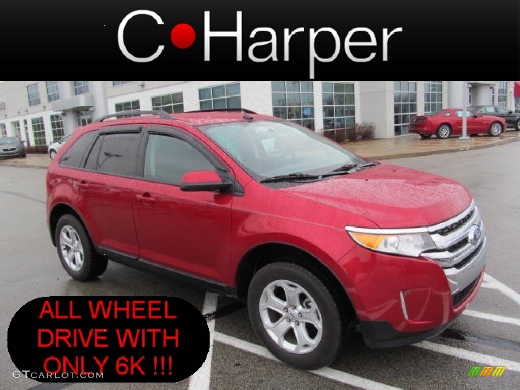 2012 Edge SEL AWD - Red Candy Metallic / Charcoal Black photo #1